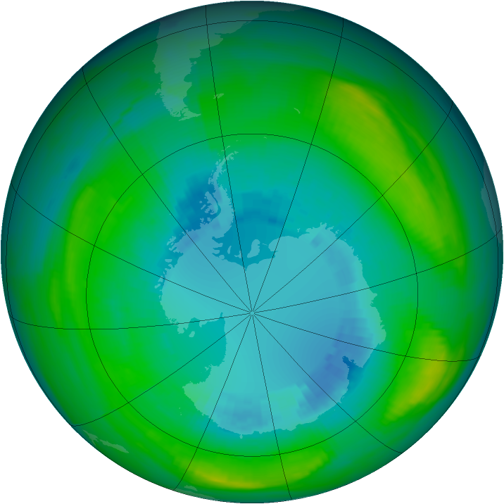 Ozone Map 1980-08-29